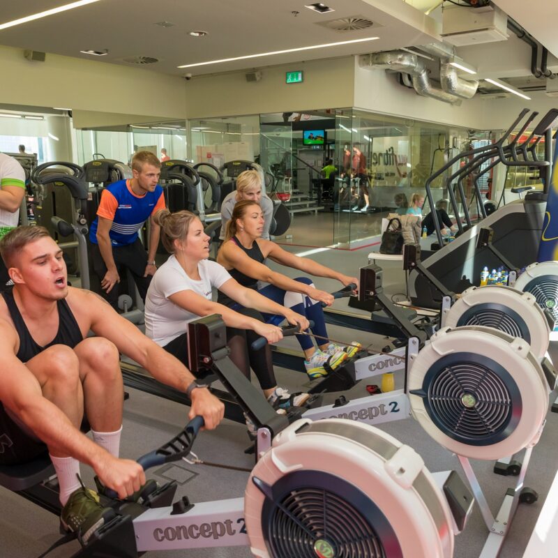 Firmaspordi Sügisspartakiaad'19 : sõudeergomeetrite võistlus / foto: Ardo Säks