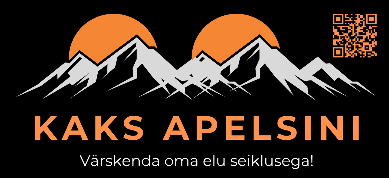 Kaks apelsini logo_must